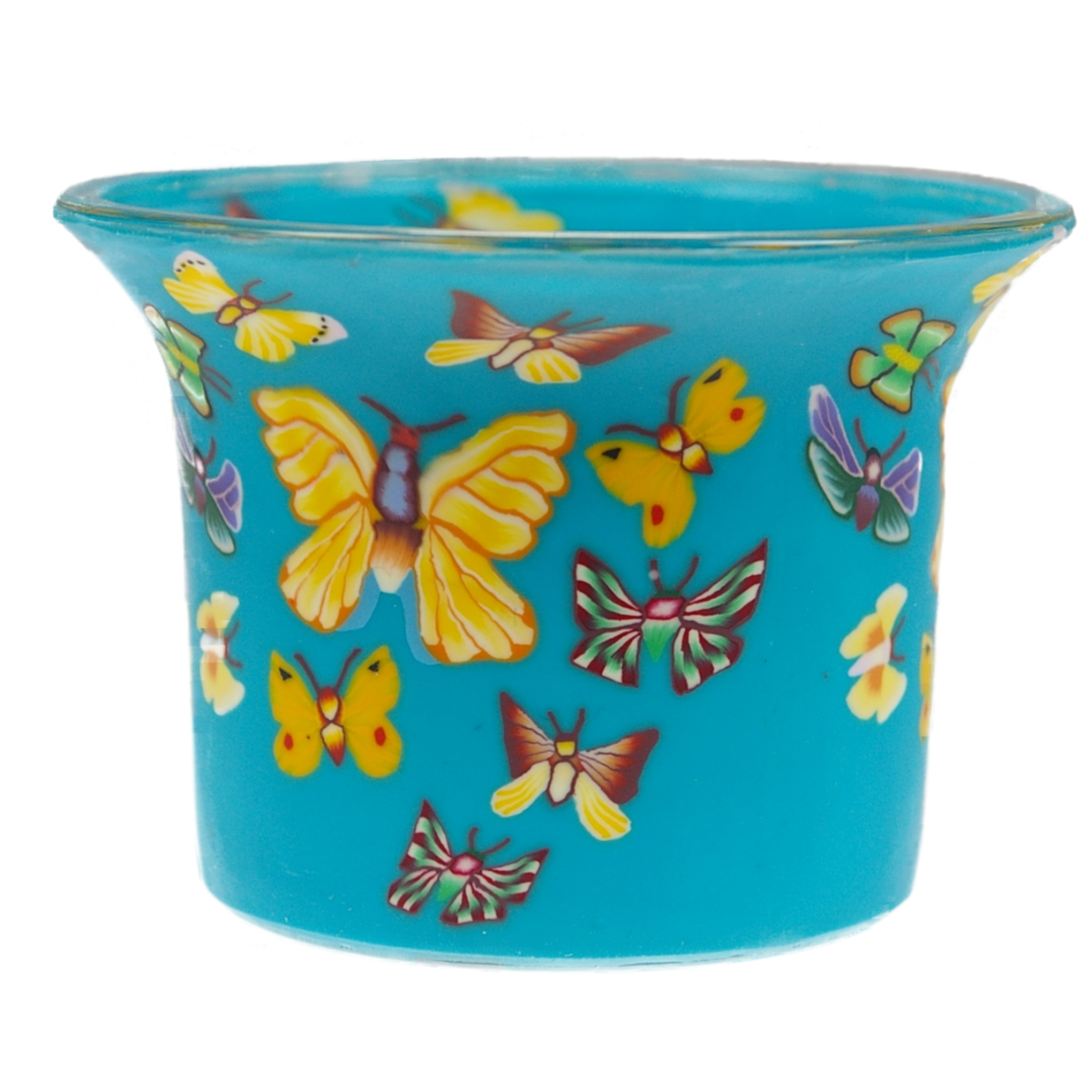 Butterfly - Teelichtglas klein 6,5 x 6,5 x 7 cm
