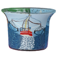 Fisherboat II - Teelichtglas klein 6,5 x 6,5 x 7 cm