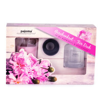 Geschenkset- Für Dich, Raumduft + Duftkerze Rosenblüte