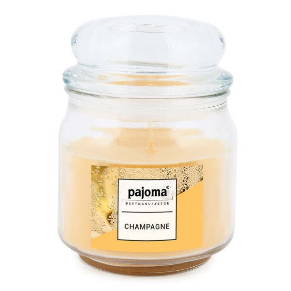 Pajoma Duftkerze "Champagne" Sweet Edition im Bonbonglas, 248 g, Premium Kerze