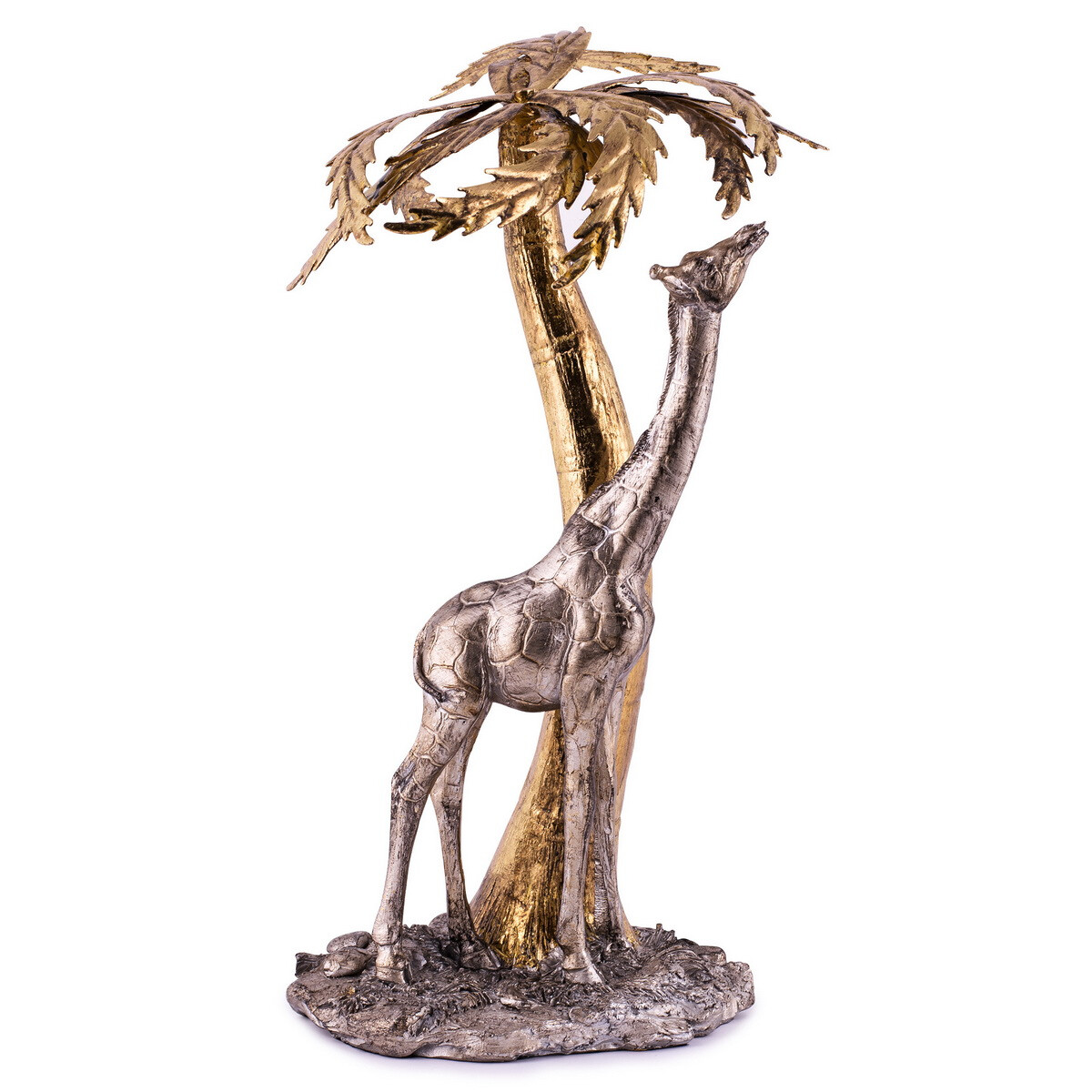 Giraffe mit Palme