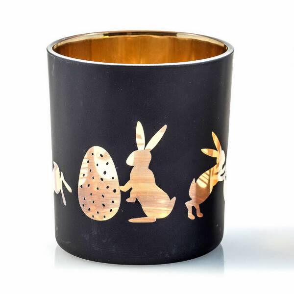 Teelichthalter, Teelichtglas Hase