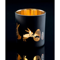 Teelichthalter, Teelichtglas Hase