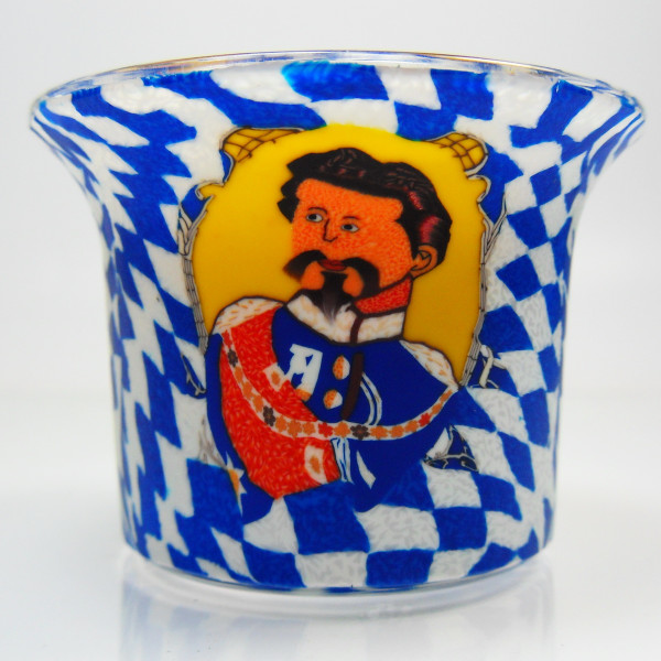 Bavarian King - Teelichtglas klein 6,5 x 6,5 x 7 cm