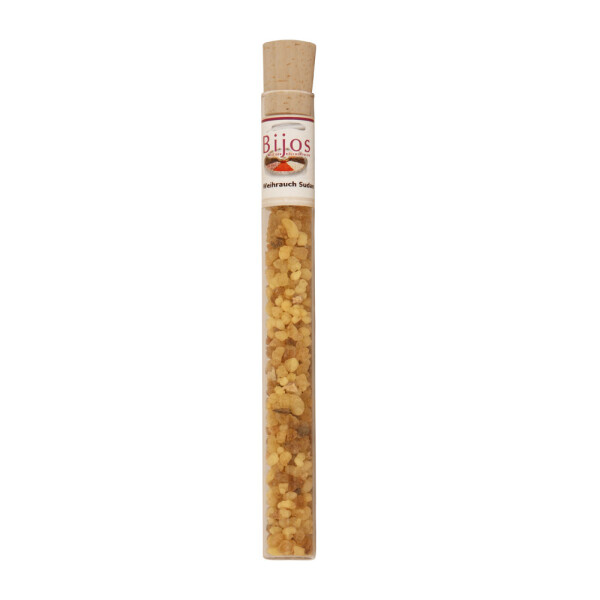 Weihrauch Sudan, Bijos Weihrauch in 35 ml Glasröhre