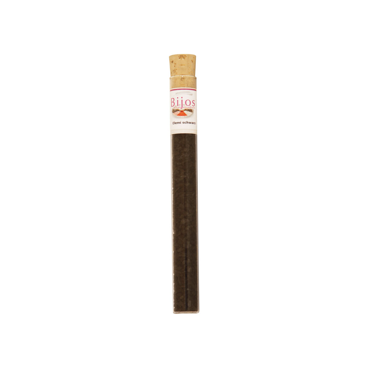 Elemi schwarz körnig, Bijos Weihrauch in 35 ml Glasr&ou