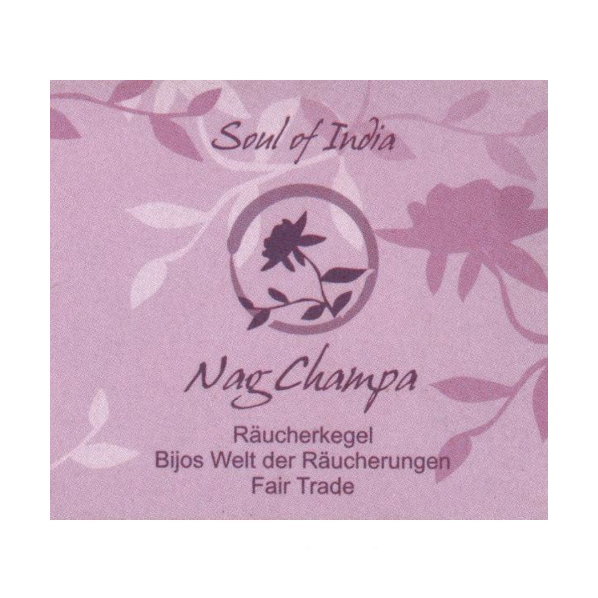 Nag Champa - Soul of India - FAIR TRADE Räucherkegel