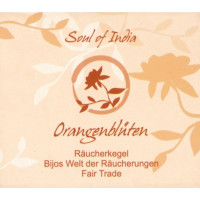 Orangenblüten - Soul of India - FAIR TRADE Räucherkegel