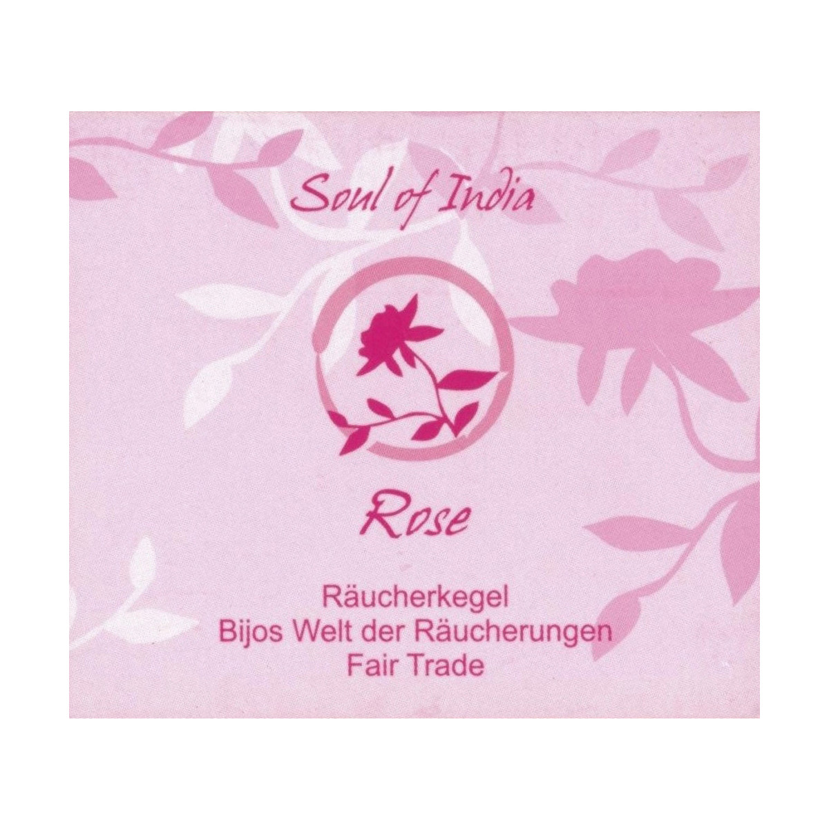 Rose - Soul of India - FAIR TRADE Räucherkegel