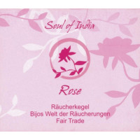 Rose - Soul of India - FAIR TRADE Räucherkegel