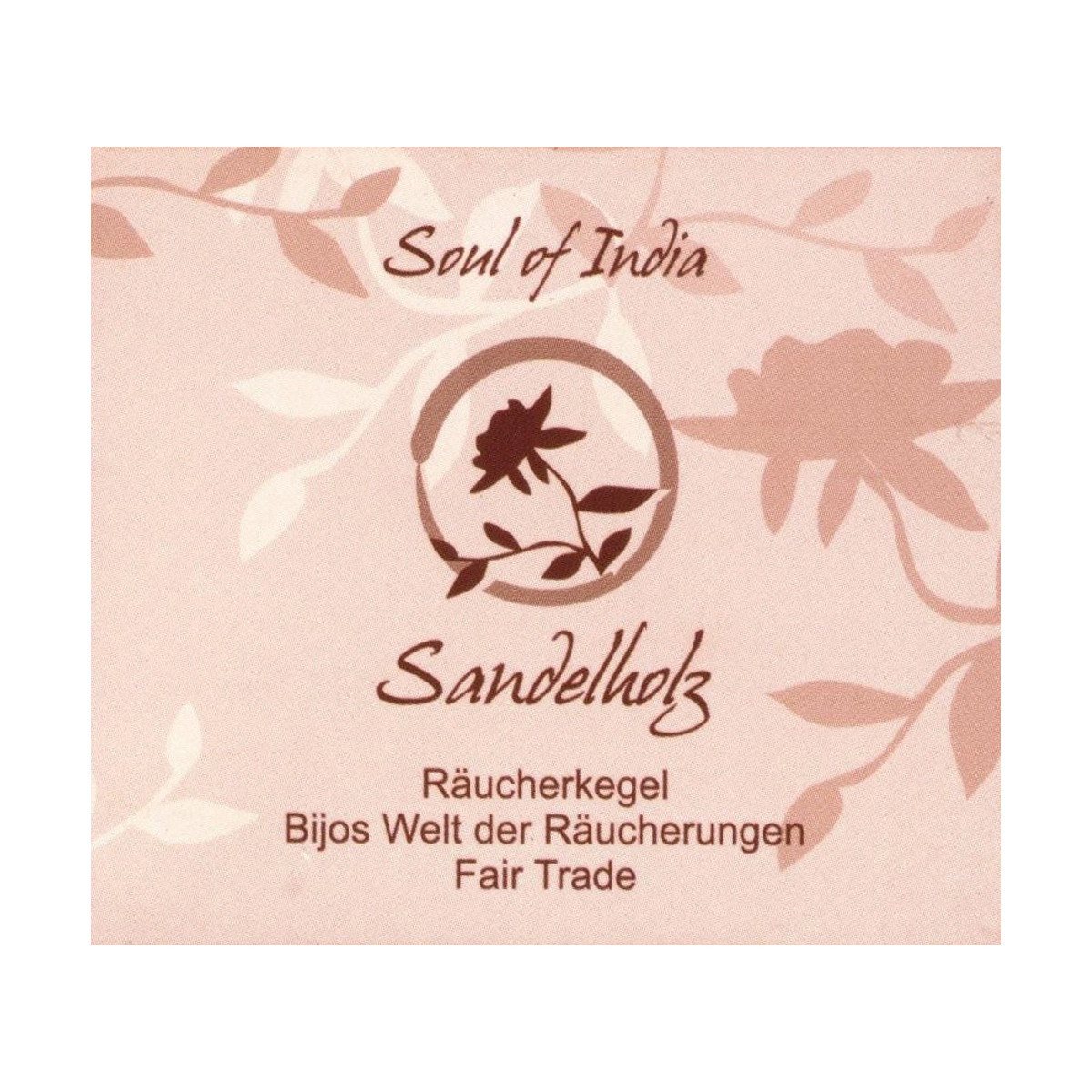 Sandelholz - Soul of India - FAIR TRADE Räucherkegel