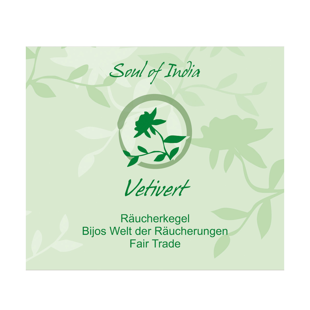Vetivert - Soul of India - FAIR TRADE Räucherkegel