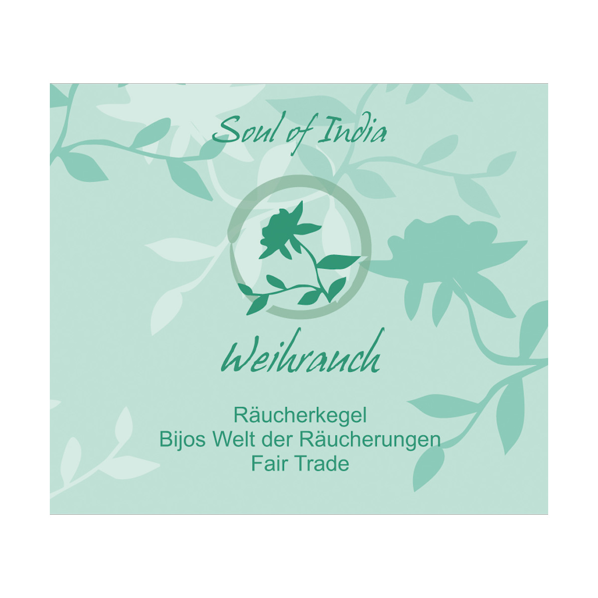 Weihrauch - Soul of India - FAIR TRADE Räucherkegel