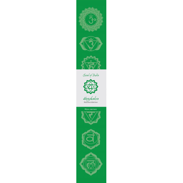 Herzchakra - Soul of India - FAIR TRADE Räucherstäbchen