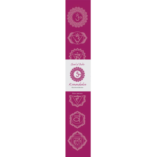 Kronenchakra - Soul of India - FAIR TRADE Räucherstäbchen