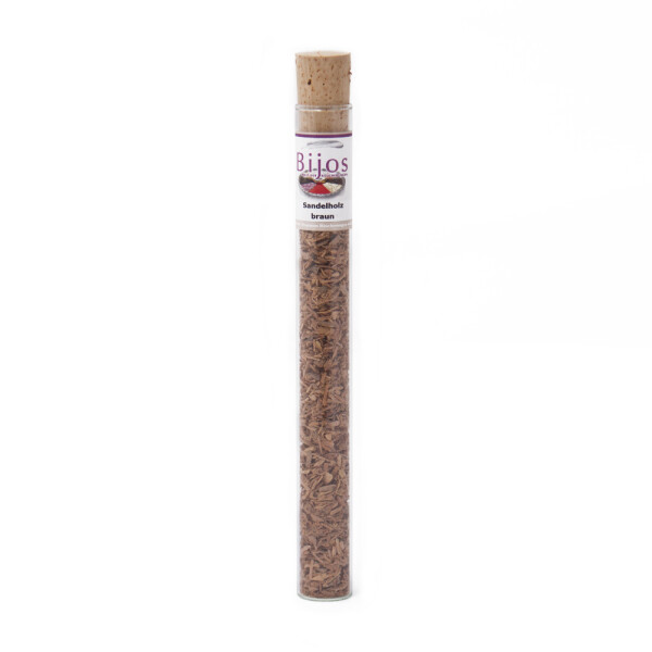 Sandelholz weiß Indien, Bijos Weihrauch in 35 ml Glasröhre