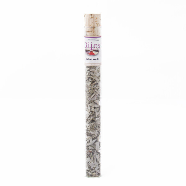 Salbei weiß, Bijos Weihrauch in 35 ml Glasröhre