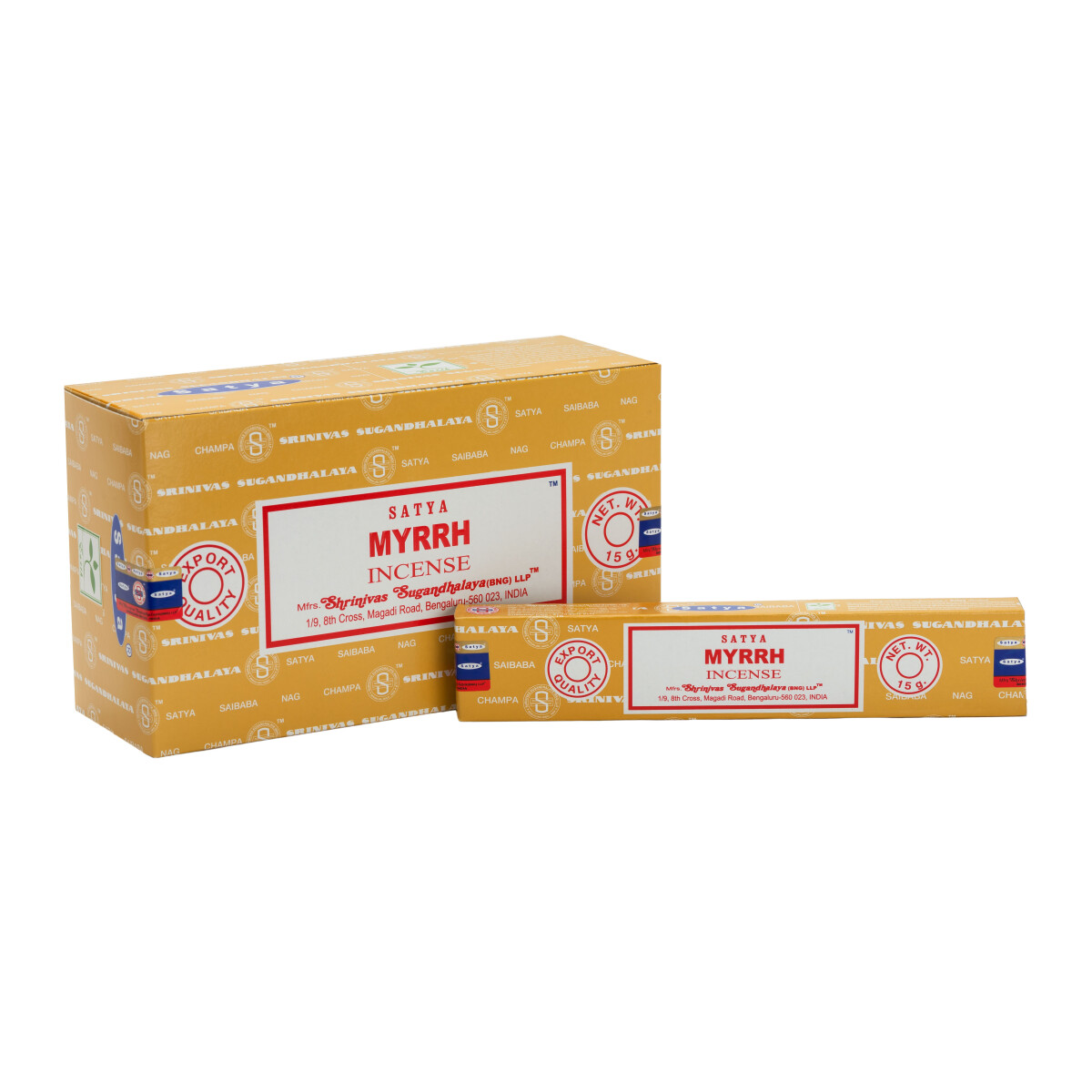 Satya Myrrh Räucherstäbchen box