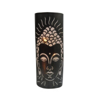 Metall Wanddekor Kerzenhalter Buddha 60 cm