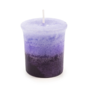Lavendel, Pajoma marmorierte Duft-Votivkerze 4er Set