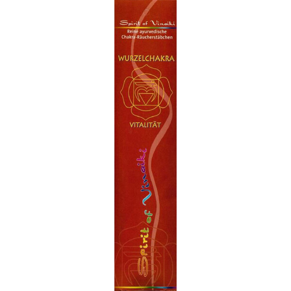 Wurzelchakra - Muladhara - Vitalität Ayurvedische Chakra Räucherstäbchen