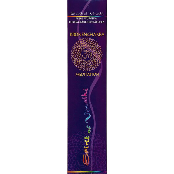 Kronenchakra - Sahasrara - Meditation Ayurvedische Chakra Räucherstäbchen