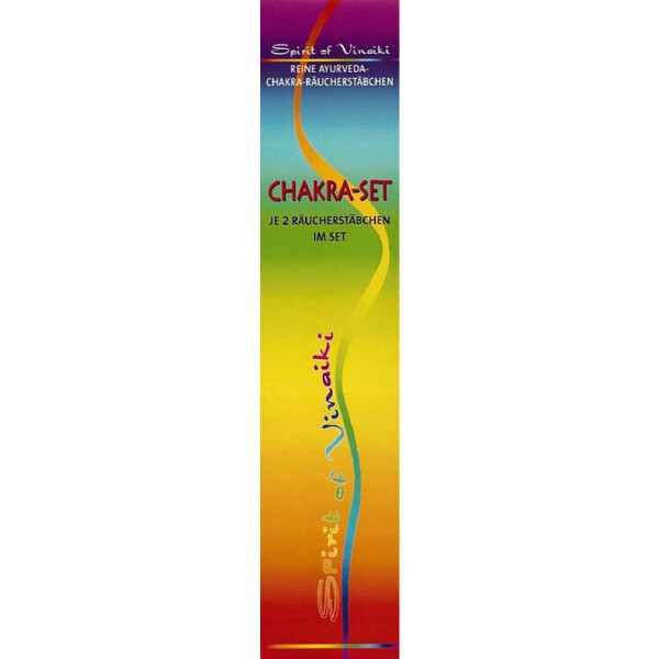 Chakra Set, je 2 Stb alle Sorten Ayurvedische Chakra Räucherstäbchen