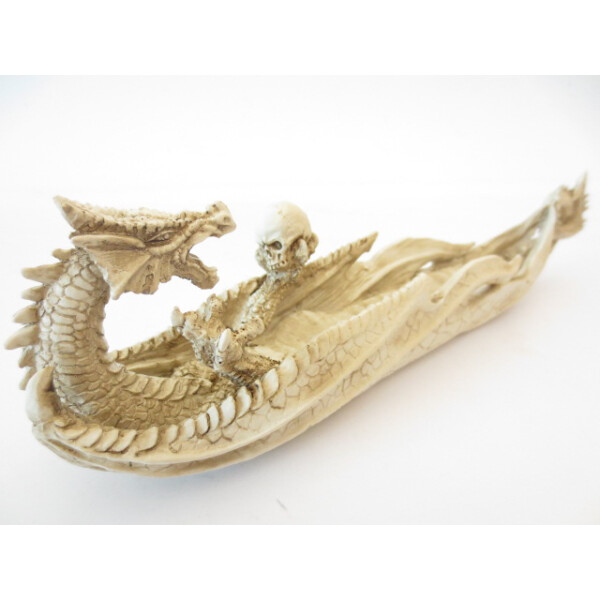 Weiß Drache Räucherstäbchenbrettchen