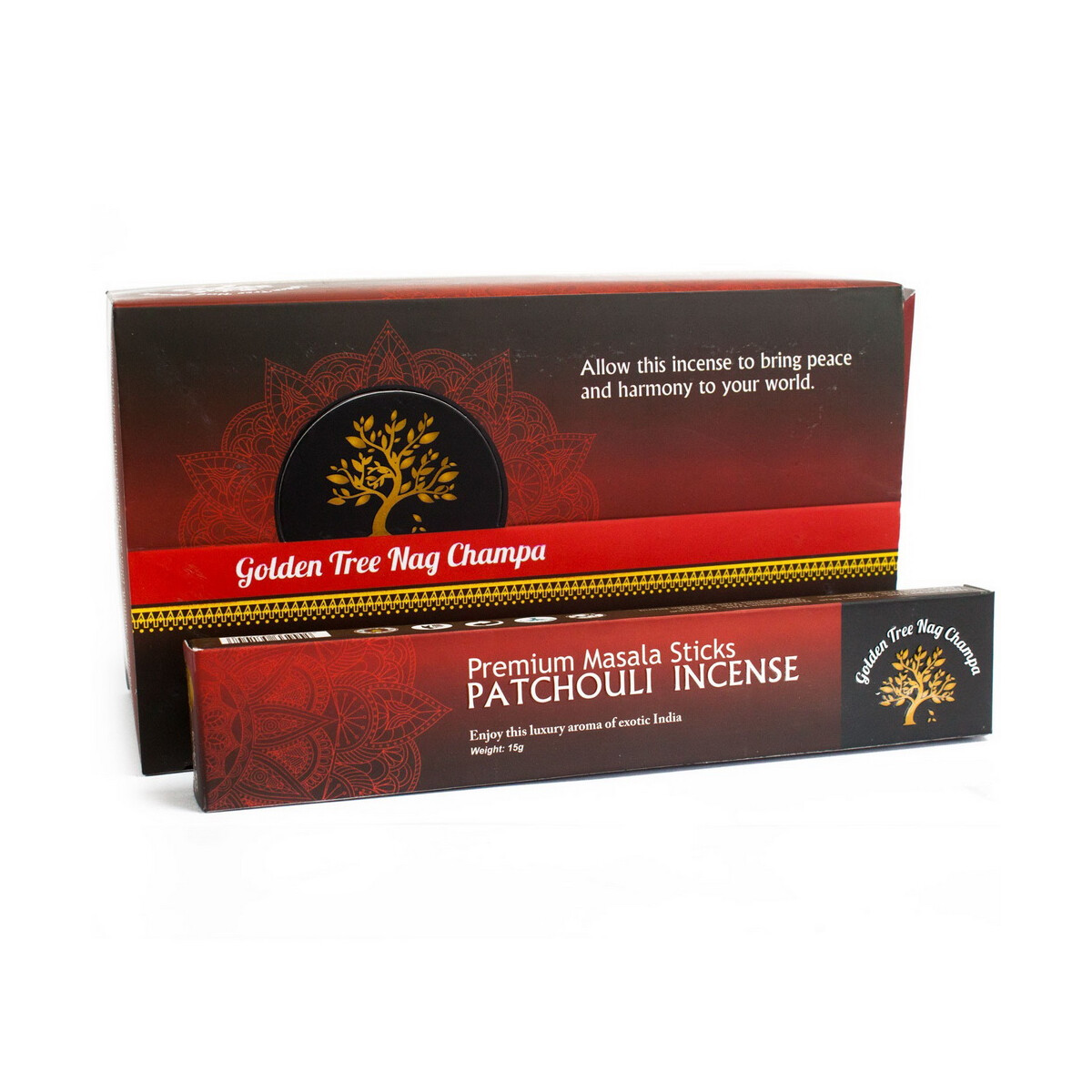 Golden Tree Nag Champa - Patschuli box
