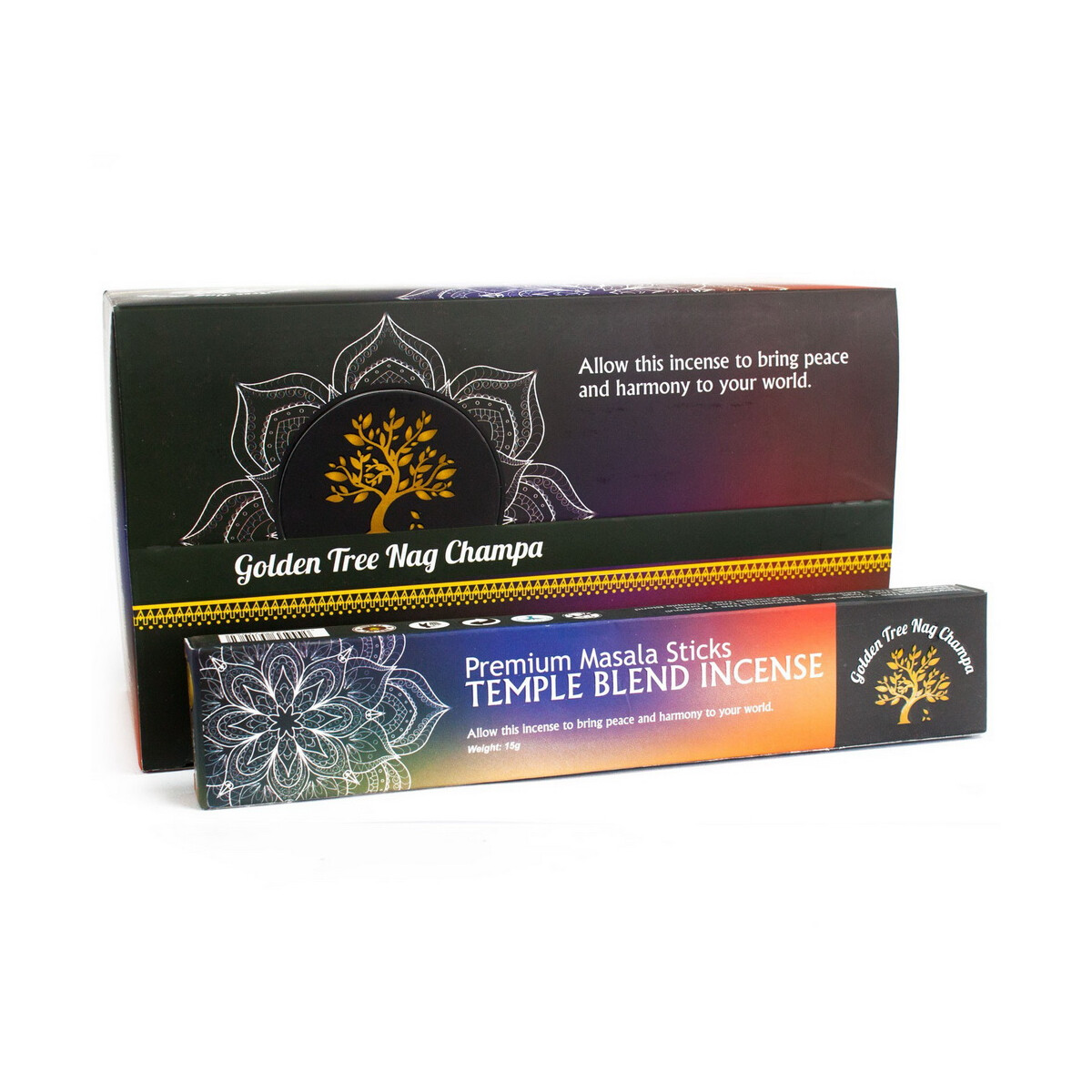 Golden Tree Nag Champa - Tempelmischung box