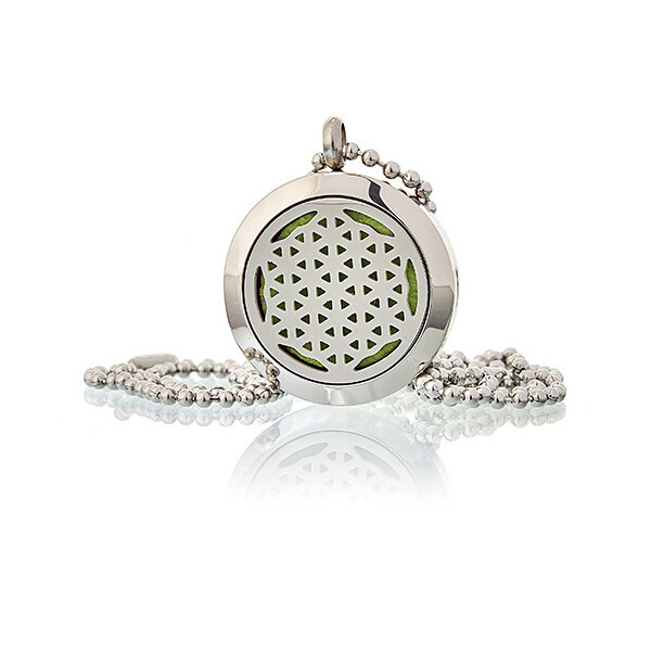 Aroma Diffusor Halskette - Blume des Lebens 25mm