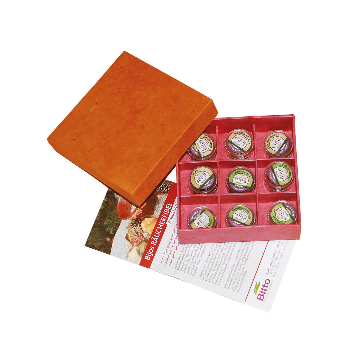 Bijos Räucherwerk Schnupperbox, Geschenkset in Geschenk