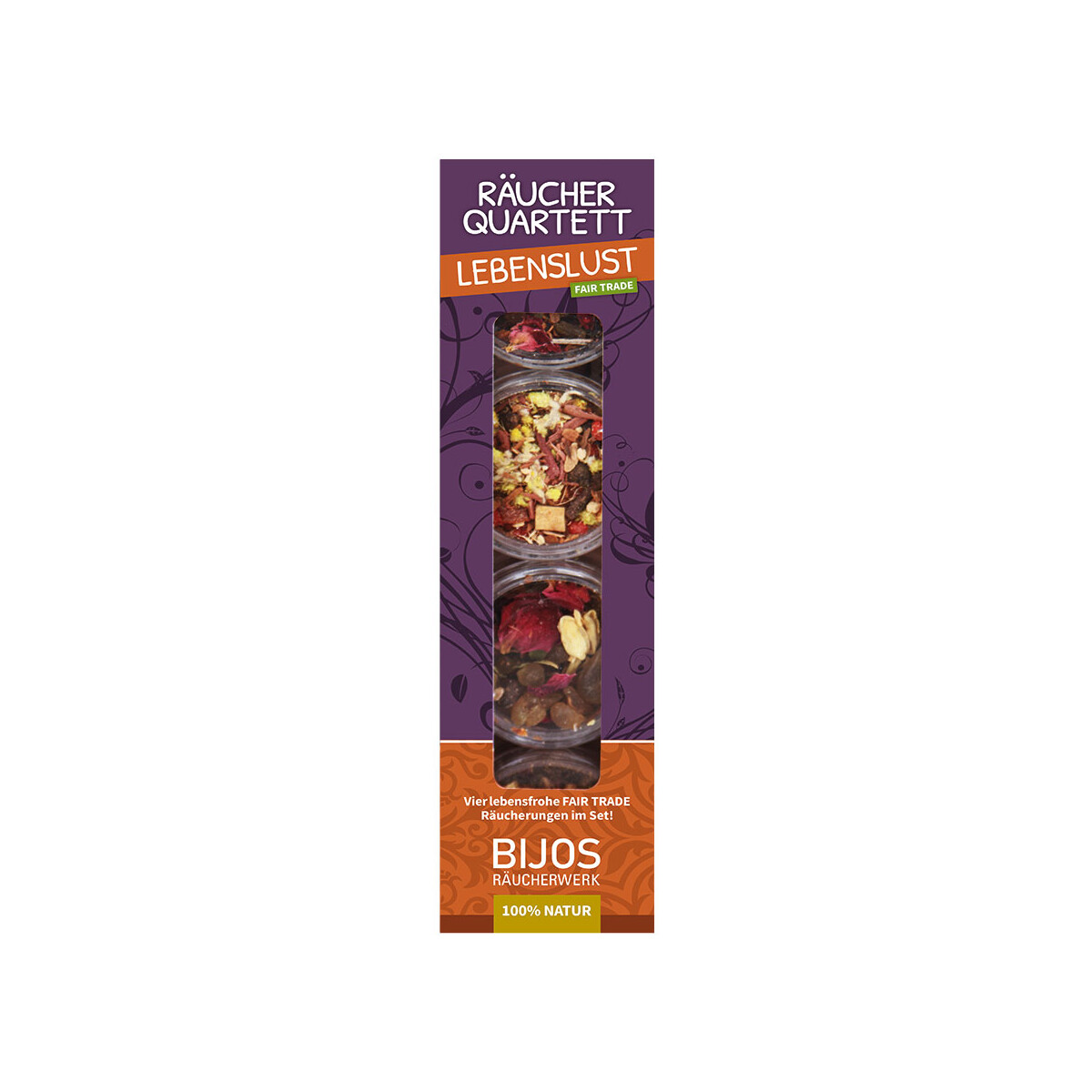 Räucher Quartett Lebenslust FAIR TRADE 4 x 10 ml R&auml
