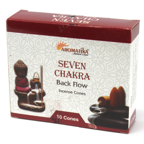 Aromatika Rückfluss Räucherkegel - 7 Chakras