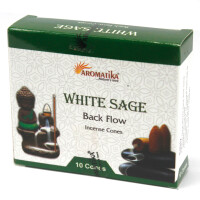 Aromatika Rückfluss Räucherkegel - Weißer Salbei
