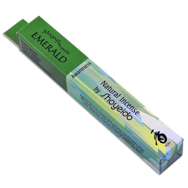 Shoyeido Edelstein Duftserie Räucherstäbchen Emerald (Smaragd) - Bewusstsein