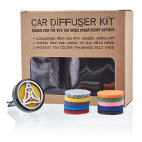 Auto Lufterfrischerset - Zinn Yoga Chakra - 30mm