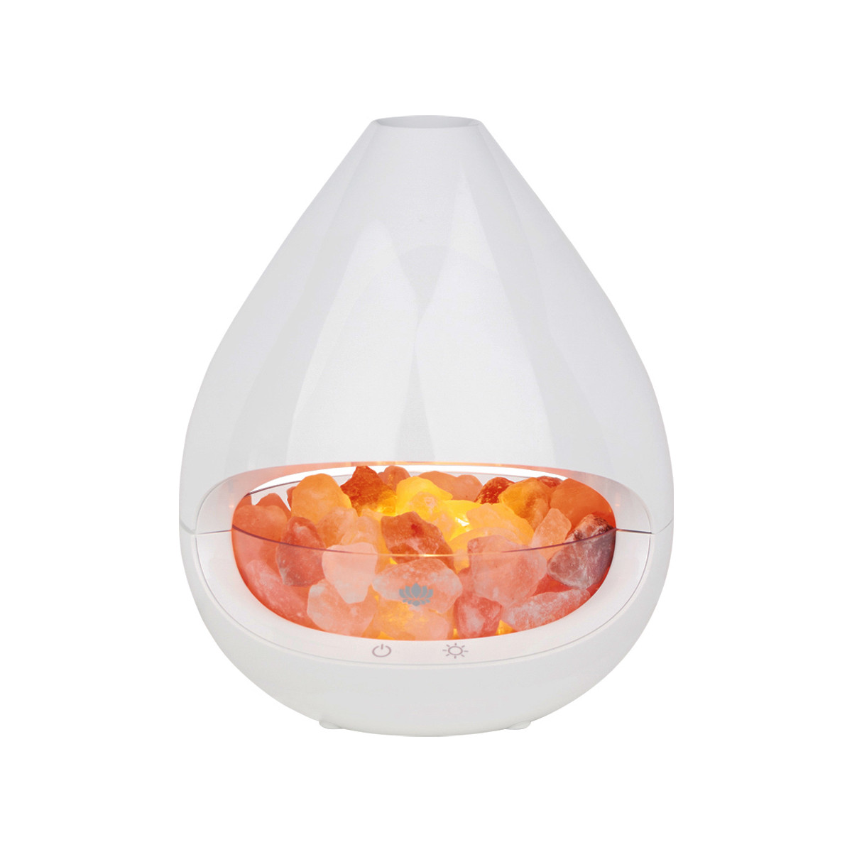 Diffuser und Salzkristall-Lampe GLO madebyzen