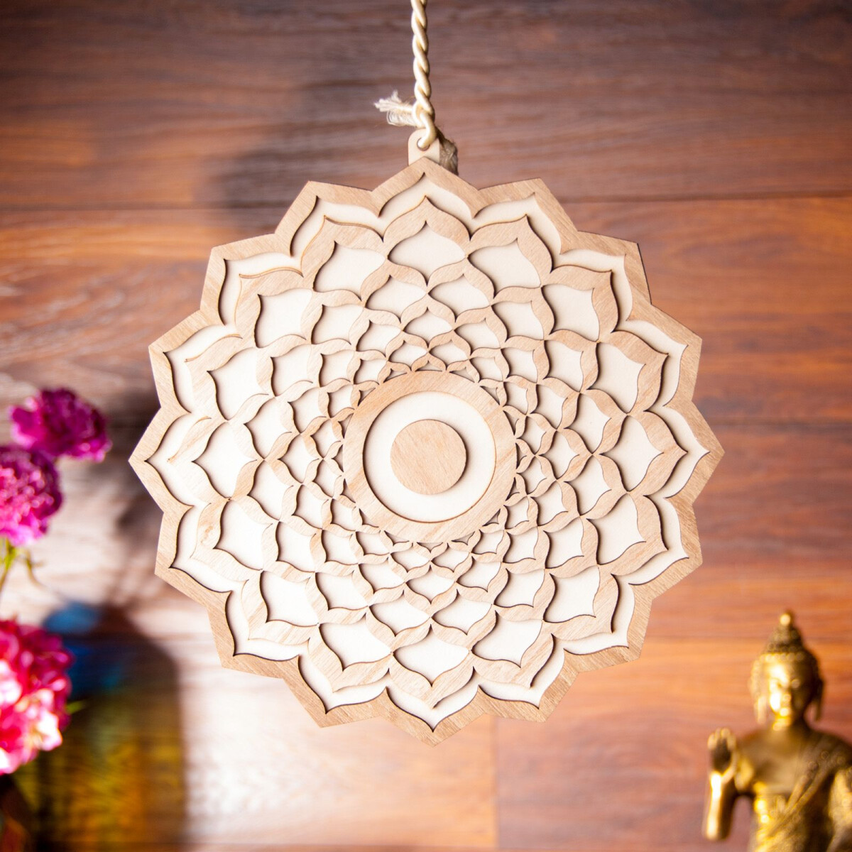 Sahasrara (Kronen-Chakra) Pappelsperrholz, ø 25 cm