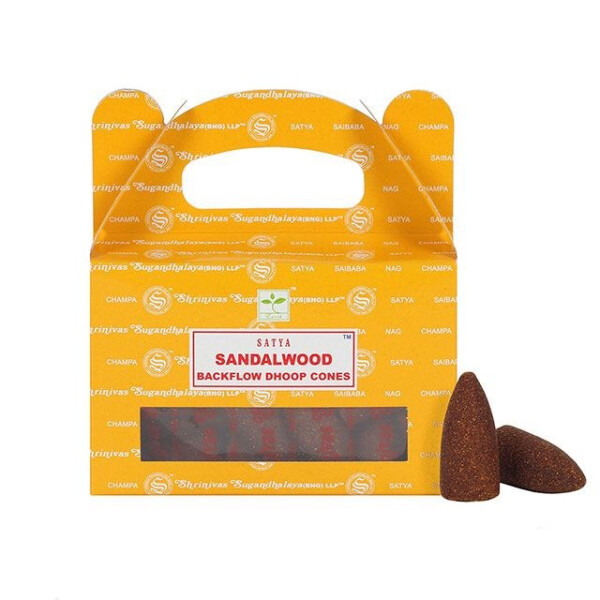 Satya Sandalwood Backflow Dhoop Cones/Rückfluss Räucherkegel