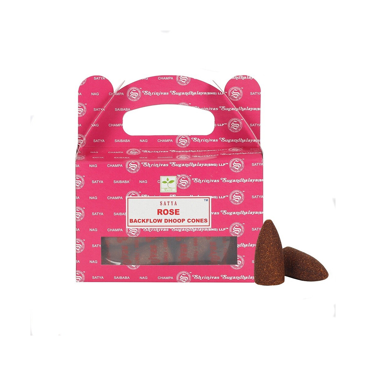 Satya Rose Backflow Dhoop Cones/Rüc box