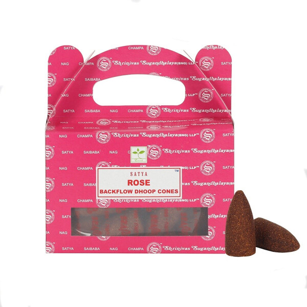 Satya Rose Backflow Dhoop Cones/Rückfluss Räucherkegel