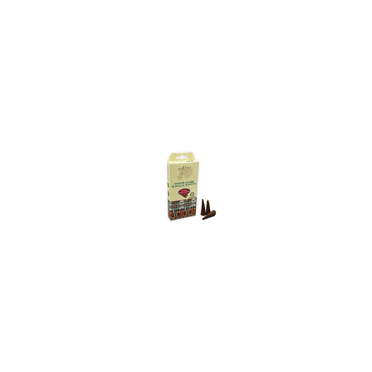 Green Tree Jumbo Backflow Cones White Sage & Palo Santo/