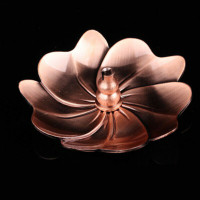 Räucherstäbchenhalter Lotus kupferfarben für Japanische Räucherstäbchen