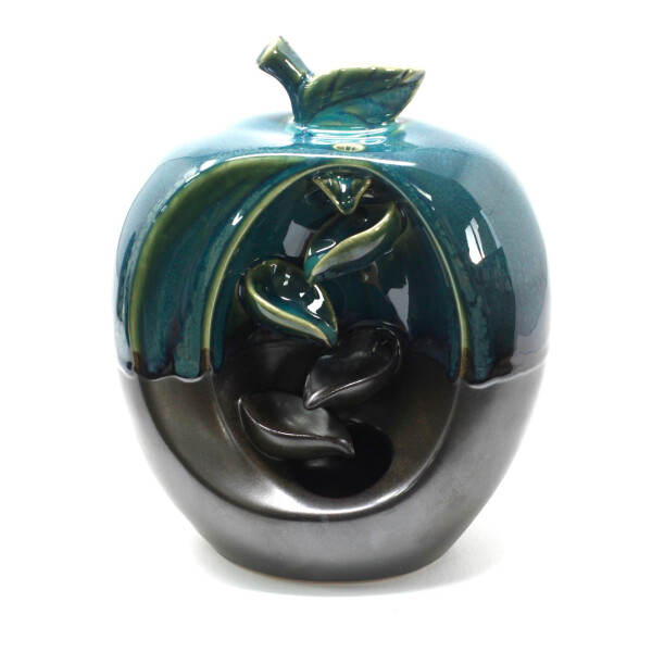 Back Flow Incense Burner - Keramik Apfel Brunnen / Rückfluss Räucherbrenner