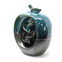 Back Flow Incense Burner - Keramik Apfel Brunnen / Rückfluss Räucherbrenner