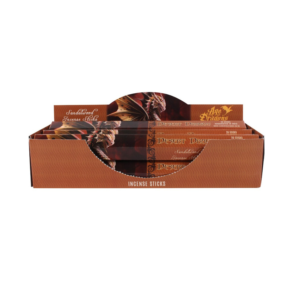 Desert Dragon (Sandelholz) Räuchers box