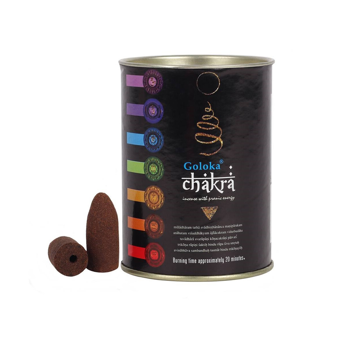 Goloka Chakra Backflow Incense Cones/Rückfluss Räu