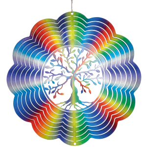 Rainbow Tree Of Life 250 Orbit Edelstahl-Windspiel