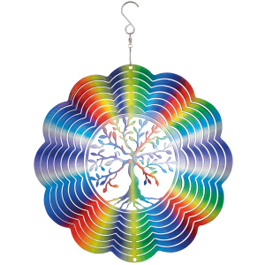 Rainbow Tree Of Life 250 Orbit Edelstahl-Windspiel